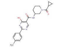 N-[1-(cyclopropylcarbonyl)piperidin-3-yl]-4-hydroxy-2-(4-methylphenyl)pyrimidine-5-carboxamide