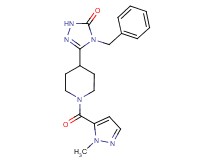 4-benzyl-5-{1-[(1-methyl-1H-pyrazol-5-yl)carbonyl]-4-piperidinyl}-2,4-dihydro-3H-1,2,4-triazol-3-one