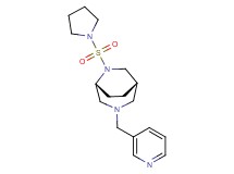 (1S*,5R*)-3-(3-pyridinylmethyl)-6-(1-pyrrolidinylsulfonyl)-3,6-diazabicyclo[3.2.2]nonane