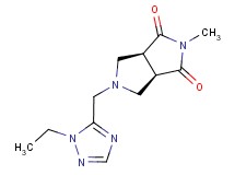 (3aR*,6aS*)-5-[(1-ethyl-1H-1,2,4-triazol-5-yl)methyl]-2-methyltetrahydropyrrolo[3,4-c]pyrrole-1,3(2H,3aH)-dione