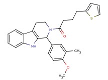 1-(4-methoxy-3-methylphenyl)-2-[4-(2-thienyl)butanoyl]-2,3,4,9-tetrahydro-1H-beta-carboline