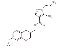 N-[(7-methoxy-3,4-dihydro-2H-chromen-3-yl)methyl]-5-methyl-1-propyl-1H-pyrazole-4-carboxamide