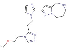2-(1-{2-[4-(2-methoxyethyl)-4H-1,2,4-triazol-3-yl]ethyl}-1H-imidazol-2-yl)-5,6,7,8-tetrahydro-4H-pyrazolo[1,5-a][1,4]diazepine dihydrochloride