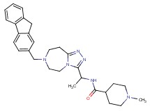 N-{1-[7-(9H-fluoren-2-ylmethyl)-6,7,8,9-tetrahydro-5H-[1,2,4]triazolo[4,3-d][1,4]diazepin-3-yl]ethyl}-1-methyl-4-piperidinecarboxamide