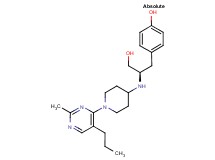 4-((2R)-3-hydroxy-2-{[1-(2-methyl-5-propylpyrimidin-4-yl)piperidin-4-yl]amino}propyl)phenol