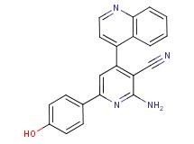 2-amino-6-(4-hydroxyphenyl)-4-quinolin-4-ylnicotinonitrile