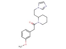 2-[2-(1H-imidazol-1-yl)ethyl]-1-[(3-methoxyphenyl)acetyl]piperidine