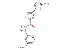 5-{[2-(3-methoxyphenyl)-1-azetidinyl]carbonyl}-3-(5-methyl-2-furyl)-1H-pyrazole