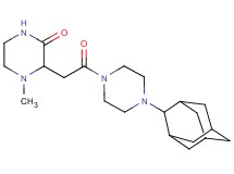 3-{2-[4-(2-adamantyl)-1-piperazinyl]-2-oxoethyl}-4-methyl-2-piperazinone