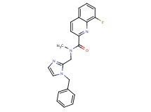 N-[(1-benzyl-1H-imidazol-2-yl)methyl]-8-fluoro-N-methyl-2-quinolinecarboxamide