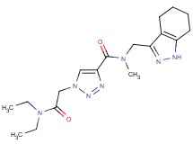 1-[2-(diethylamino)-2-oxoethyl]-N-methyl-N-(4,5,6,7-tetrahydro-1H-indazol-3-ylmethyl)-1H-1,2,3-triazole-4-carboxamide