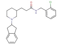 N-(2-chlorobenzyl)-3-[1-(2,3-dihydro-1H-inden-2-yl)-3-piperidinyl]propanamide