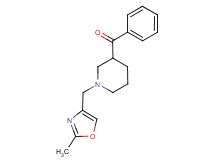 {1-[(2-methyl-1,3-oxazol-4-yl)methyl]-3-piperidinyl}(phenyl)methanone