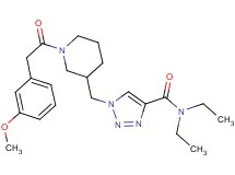 N,N-diethyl-1-({1-[(3-methoxyphenyl)acetyl]-3-piperidinyl}methyl)-1H-1,2,3-triazole-4-carboxamide
