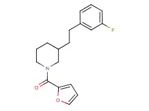 3-[2-(3-fluorophenyl)ethyl]-1-(2-furoyl)piperidine
