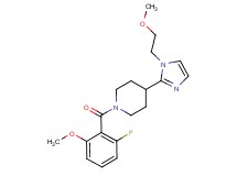 1-(2-fluoro-6-methoxybenzoyl)-4-[1-(2-methoxyethyl)-1H-imidazol-2-yl]piperidine