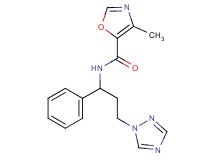 4-methyl-N-[1-phenyl-3-(1H-1,2,4-triazol-1-yl)propyl]-1,3-oxazole-5-carboxamide
