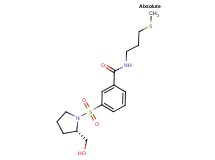 3-{[(2S)-2-(hydroxymethyl)pyrrolidin-1-yl]sulfonyl}-N-[3-(methylthio)propyl]benzamide
