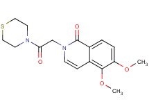 5,6-dimethoxy-2-(2-oxo-2-thiomorpholin-4-ylethyl)isoquinolin-1(2H)-one