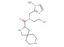 N-(2-hydroxyethyl)-N-[(1-methyl-1H-imidazol-2-yl)methyl]-2,8-diazaspiro[4.5]decane-3-carboxamide dihydrochloride