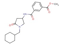 methyl 3-({[1-(cyclohexylmethyl)-5-oxo-3-pyrrolidinyl]amino}carbonyl)benzoate