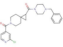 1-[(4-benzyl-1-piperazinyl)carbonyl]-6-(2-chloroisonicotinoyl)-6-azaspiro[2.5]octane
