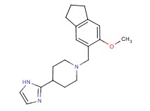 4-(1H-imidazol-2-yl)-1-[(6-methoxy-2,3-dihydro-1H-inden-5-yl)methyl]piperidine