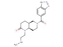 rel-(4aS,8aR)-6-(1H-1,2,3-benzotriazol-5-ylcarbonyl)-1-[2-(methylamino)ethyl]octahydro-1,6-naphthyridin-2(1H)-one hydrochloride