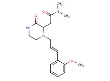 2-{1-[(2E)-3-(2-methoxyphenyl)-2-propen-1-yl]-3-oxo-2-piperazinyl}-N,N-dimethylacetamide