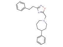 4-phenyl-1-{[3-(2-phenylethyl)-1,2,4-oxadiazol-5-yl]methyl}azepane