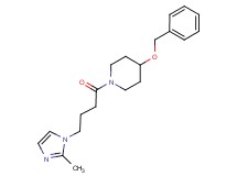 4-(benzyloxy)-1-[4-(2-methyl-1H-imidazol-1-yl)butanoyl]piperidine