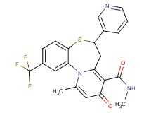 N,11-dimethyl-9-oxo-6-(3-pyridinyl)-2-(trifluoromethyl)-7,9-dihydro-6H-pyrido[2,1-d][1,5]benzothiazepine-8-carboxamide