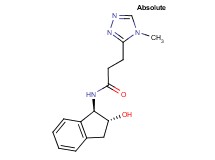 N-[(1R,2R)-2-hydroxy-2,3-dihydro-1H-inden-1-yl]-3-(4-methyl-4H-1,2,4-triazol-3-yl)propanamide