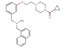 (3-{2-[4-(cyclopropylcarbonyl)-1-piperazinyl]ethoxy}benzyl)methyl(1-naphthylmethyl)amine