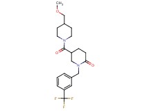 5-{[4-(methoxymethyl)-1-piperidinyl]carbonyl}-1-[3-(trifluoromethyl)benzyl]-2-piperidinone