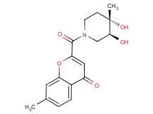 2-{[(3S*,4S*)-3,4-dihydroxy-4-methylpiperidin-1-yl]carbonyl}-7-methyl-4H-chromen-4-one