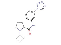1-cyclobutyl-N-[3-(1H-tetrazol-1-yl)phenyl]prolinamide