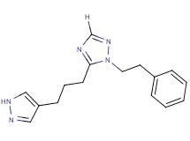 1-(2-phenylethyl)-5-[3-(1H-pyrazol-4-yl)propyl]-1H-1,2,4-triazole