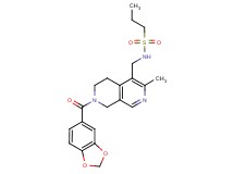 N-{[7-(1,3-benzodioxol-5-ylcarbonyl)-3-methyl-5,6,7,8-tetrahydro-2,7-naphthyridin-4-yl]methyl}-1-propanesulfonamide
