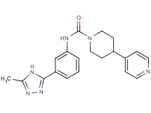 N-[3-(5-methyl-4H-1,2,4-triazol-3-yl)phenyl]-4-pyridin-4-ylpiperidine-1-carboxamide