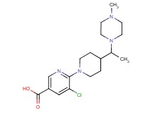 5-chloro-6-{4-[1-(4-methyl-1-piperazinyl)ethyl]-1-piperidinyl}nicotinic acid