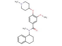 3-methoxy-N-methyl-4-[(1-methyl-4-piperidinyl)oxy]-N-(1,2,3,4-tetrahydro-1-naphthalenyl)benzamide