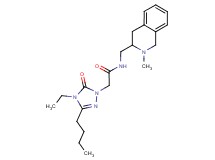 2-(3-butyl-4-ethyl-5-oxo-4,5-dihydro-1H-1,2,4-triazol-1-yl)-N-[(2-methyl-1,2,3,4-tetrahydro-3-isoquinolinyl)methyl]acetamide