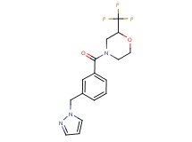 4-[3-(1H-pyrazol-1-ylmethyl)benzoyl]-2-(trifluoromethyl)morpholine