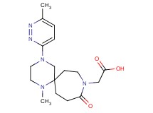 [1-methyl-4-(6-methyl-3-pyridazinyl)-10-oxo-1,4,9-triazaspiro[5.6]dodec-9-yl]acetic acid