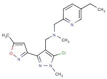 1-[5-chloro-1-methyl-3-(5-methylisoxazol-3-yl)-1H-pyrazol-4-yl]-N-[(5-ethylpyridin-2-yl)methyl]-N-methylmethanamine