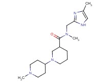 N,1'-dimethyl-N-[(4-methyl-1H-imidazol-2-yl)methyl]-1,4'-bipiperidine-3-carboxamide