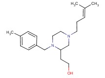 2-[1-(4-methylbenzyl)-4-(4-methyl-3-penten-1-yl)-2-piperazinyl]ethanol