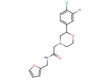 2-[2-(3,4-dichlorophenyl)morpholin-4-yl]-N-(2-furylmethyl)acetamide