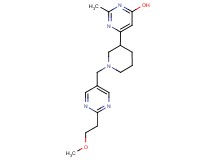 6-(1-{[2-(2-methoxyethyl)-5-pyrimidinyl]methyl}-3-piperidinyl)-2-methyl-4-pyrimidinol